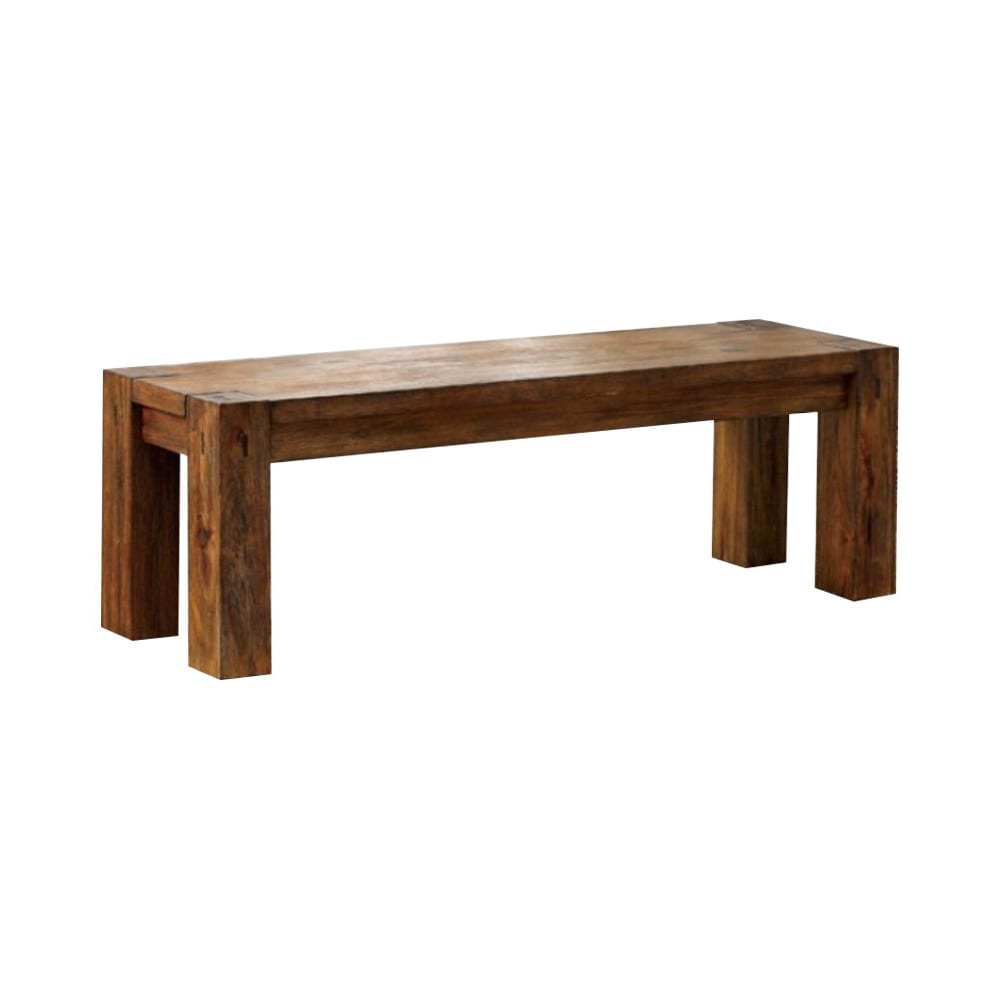 Benzara BM123720 Modern Brown Accent Bench 15-in x 18-in