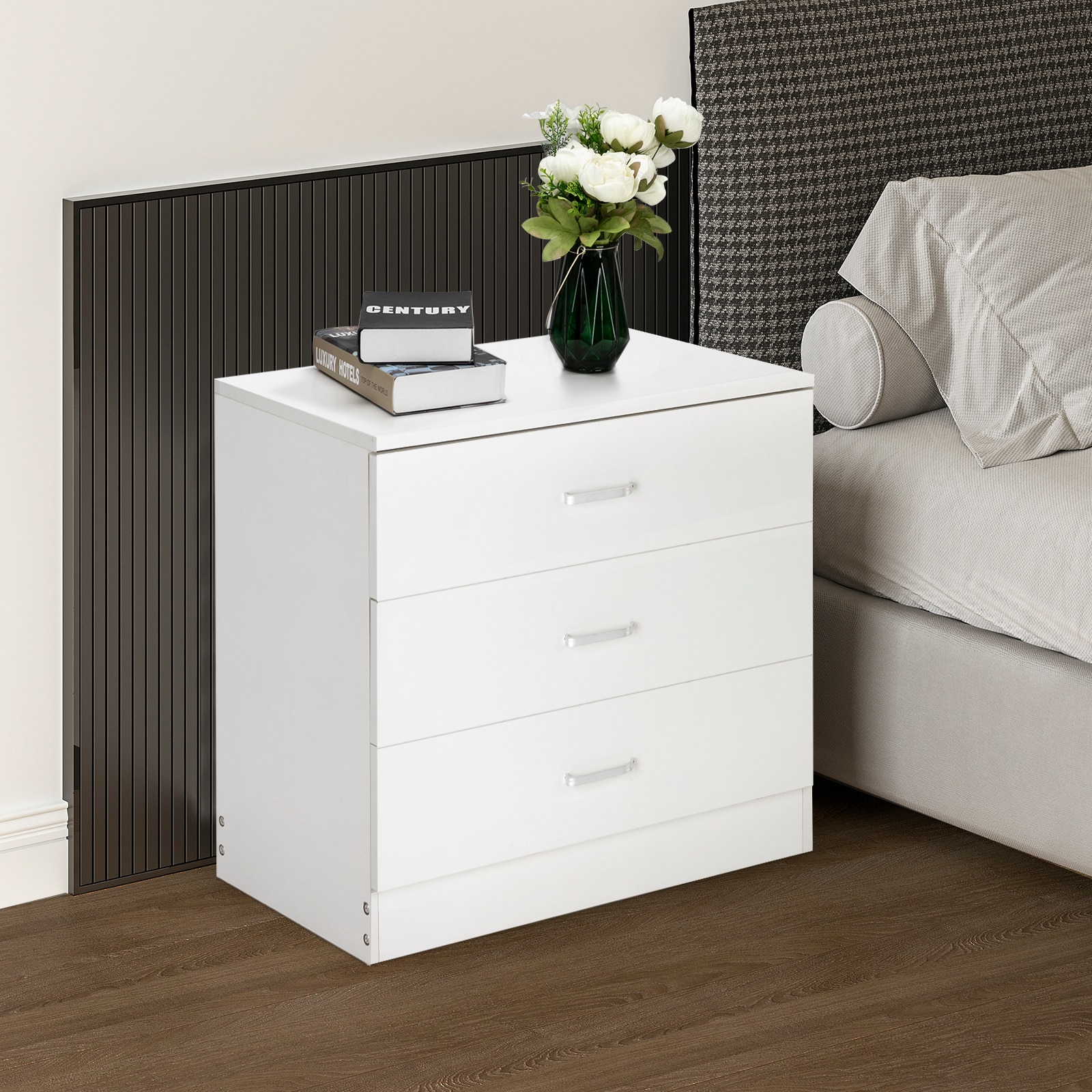 Winado LO1G52002622 White 3 -Drawer Standard dresser
