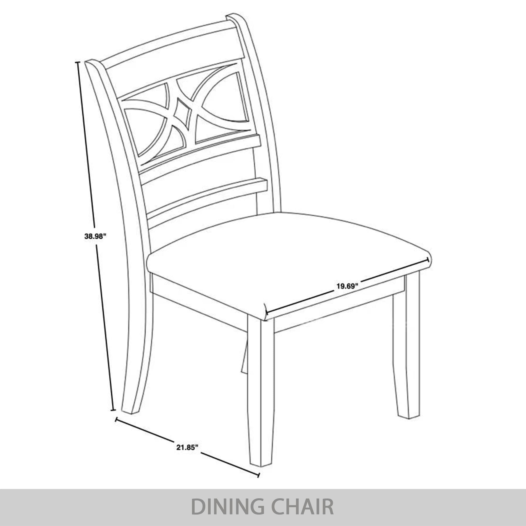 CasePiece C3070US-BK-WD-2X Dining-Chairs - View #9