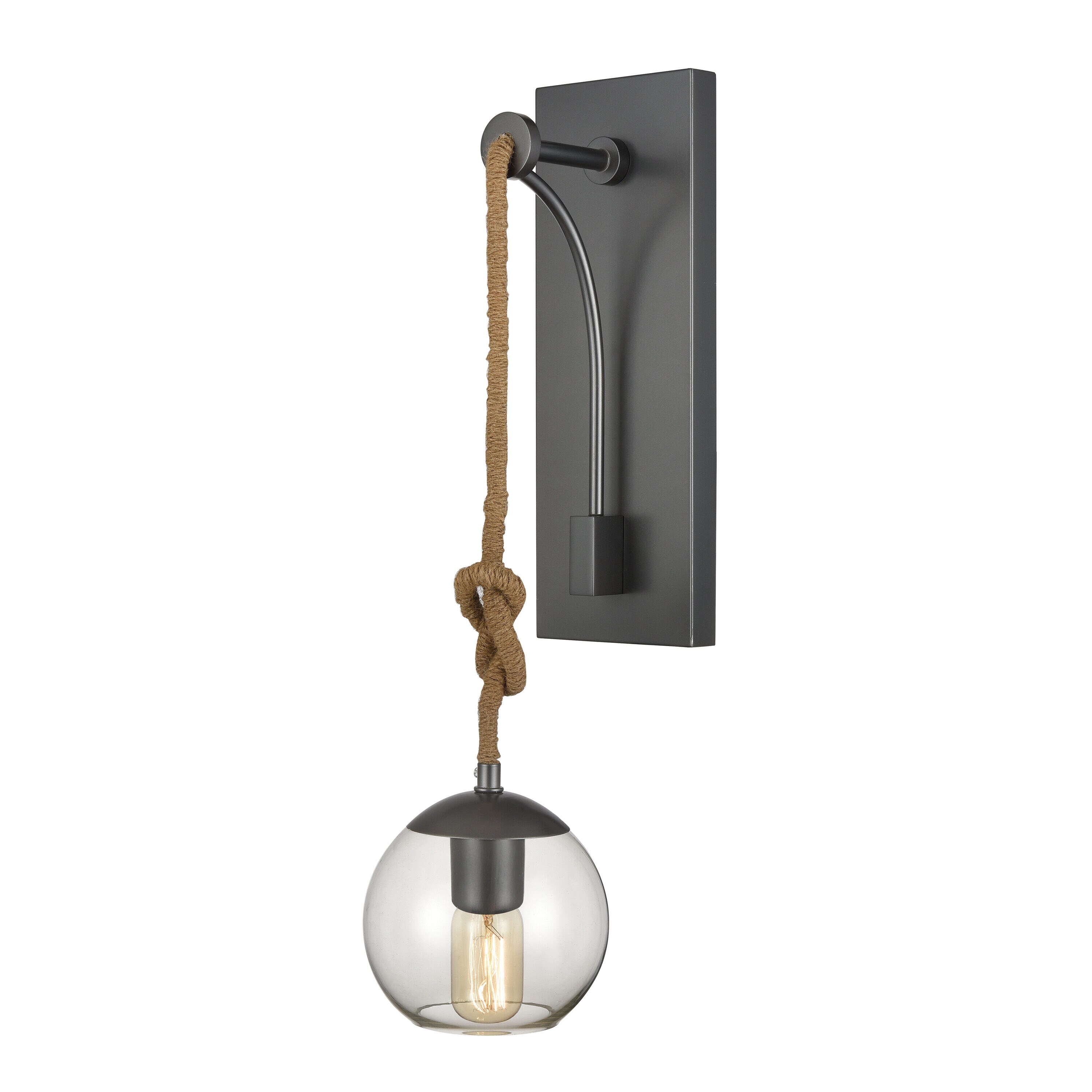 Westmore by ELK Lighting LW-2023260600692 State 6-in W 1 -Light Nickel Transitional Wall Sconce