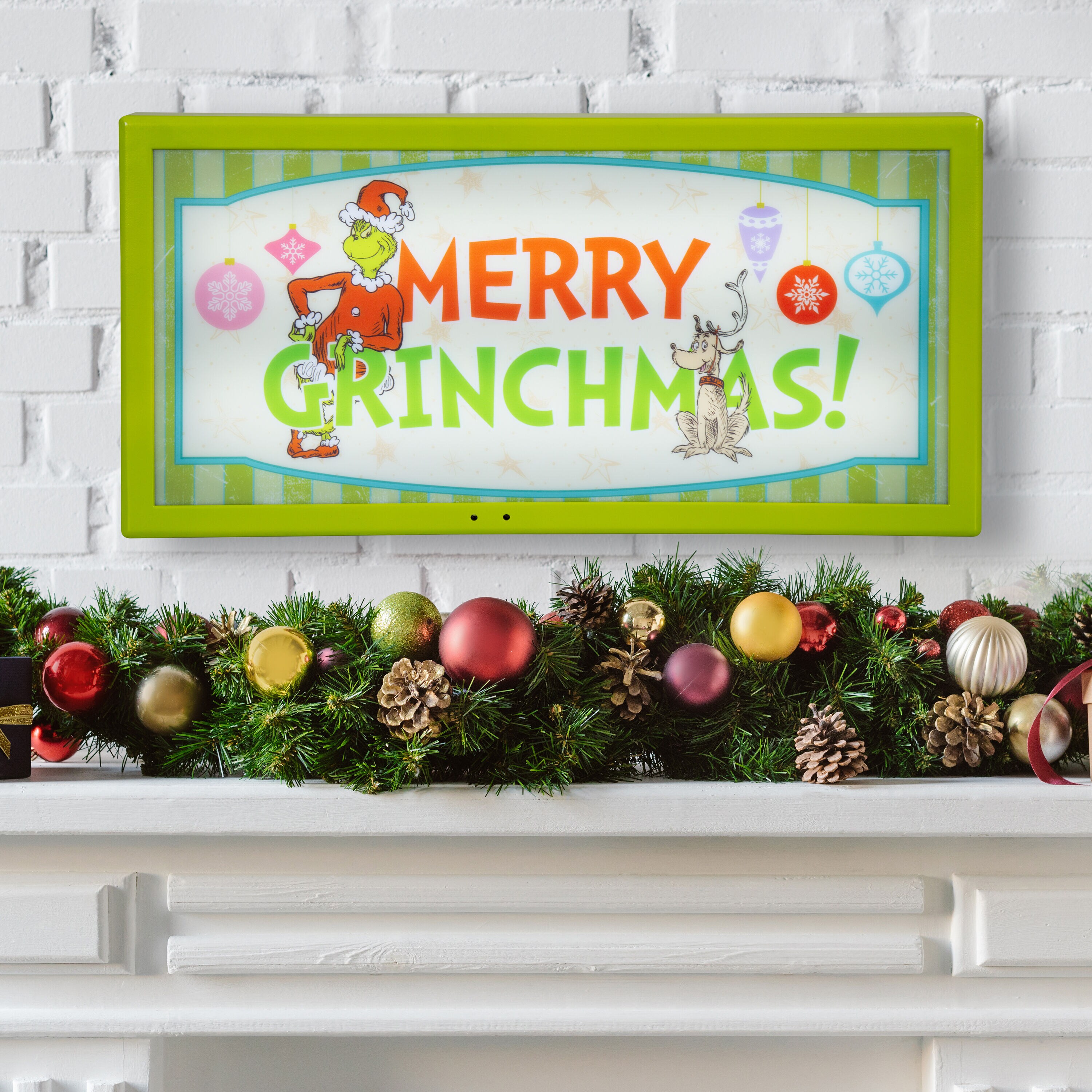 Christmas Grinch 6 top ft LED Merry Grinchmas Sign