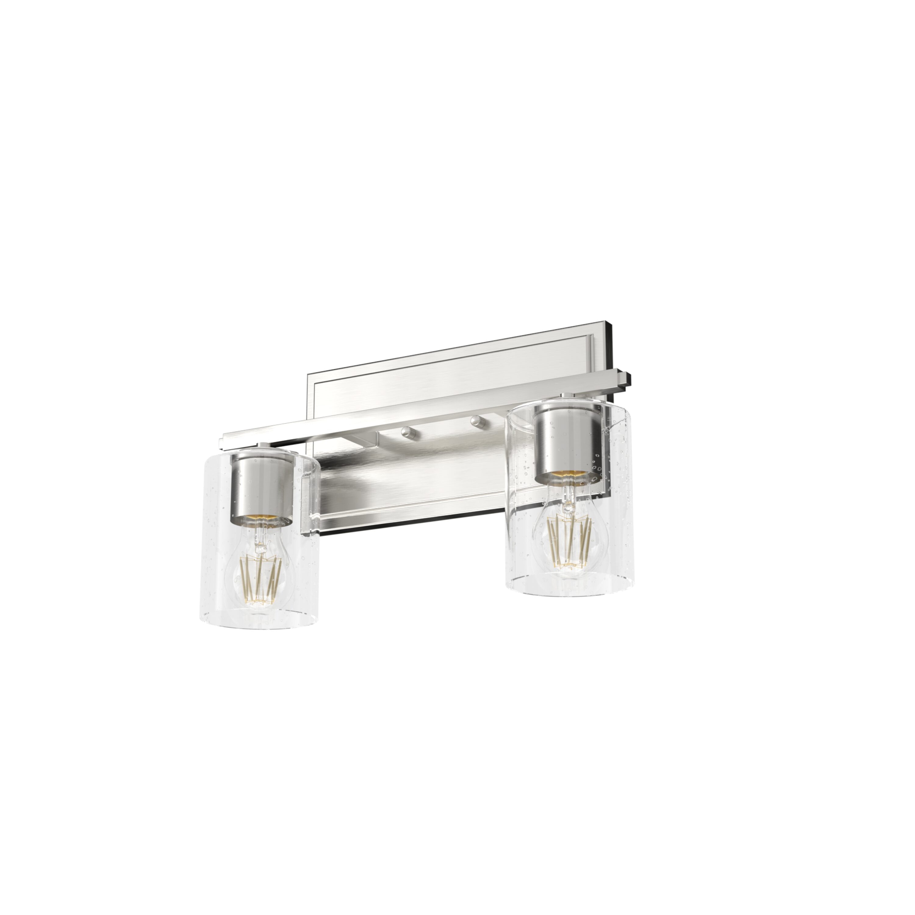 Hunter 48027 Kerrison 16-in 2 -Light Brushed Nickel Transitional Vanity light