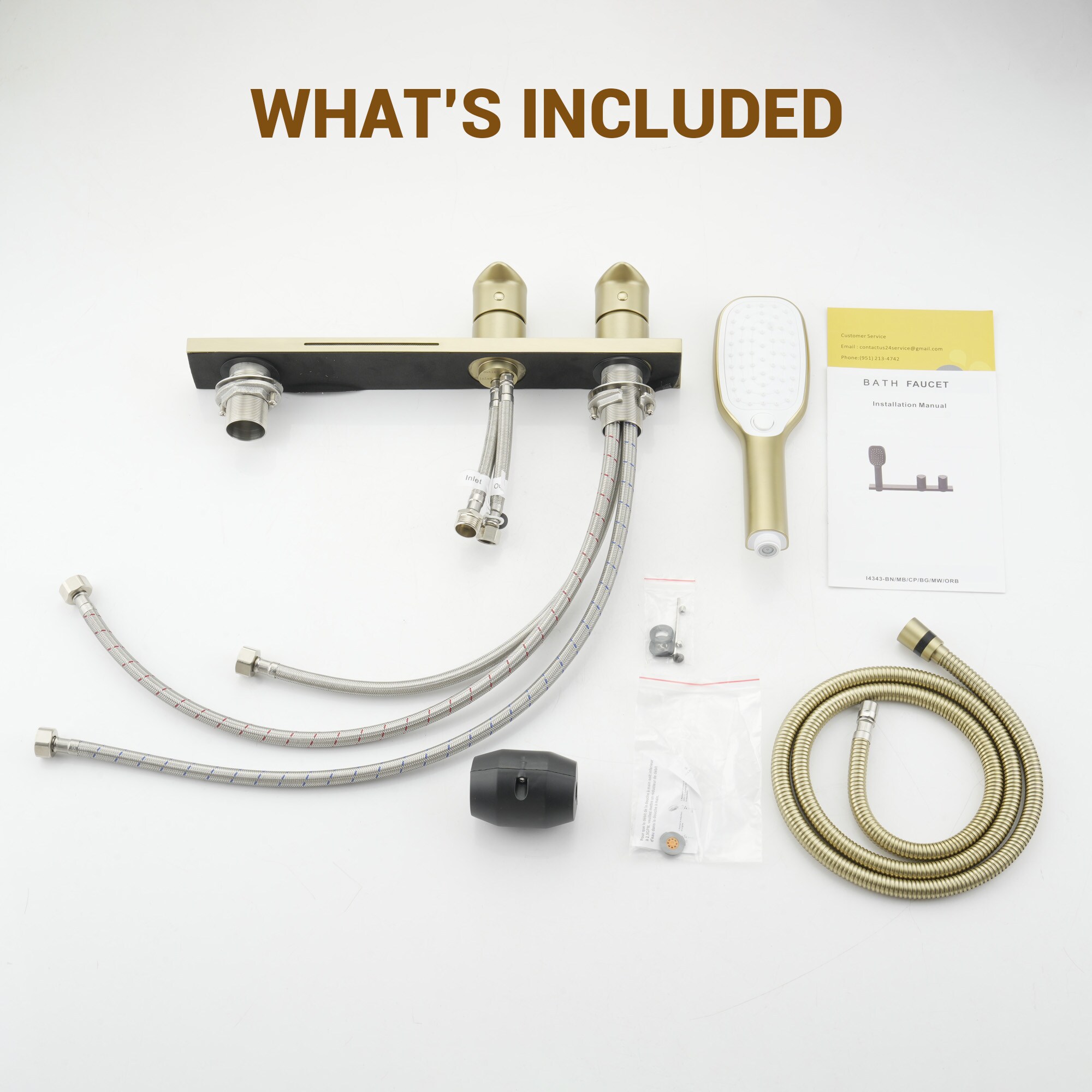 CASAINC CA-I4343-BG Roman-Tub-Faucets - View #9