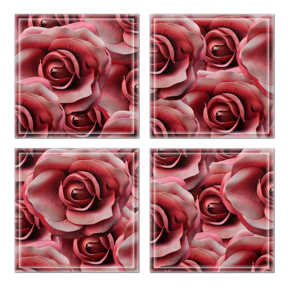 Instant Mosaic 5200103 Upscale Designs 32-Pack Multicolor 6-in x 6-in Glossy Glass Random Wall Tile