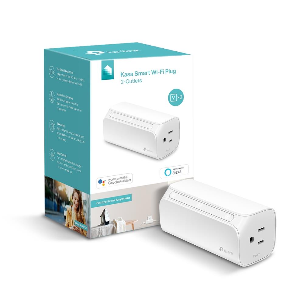TP-Link Kasa Smart Wi-Fi Power Outlet 125-Volt 2-Outlet Indoor Smart Plug  in the Smart Plugs department at