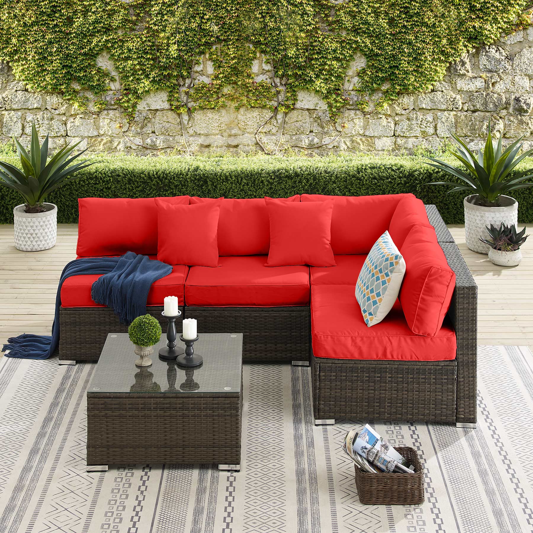 Tribesigns HO005-3BNRD Patio-Sofas-Daybeds - View #5