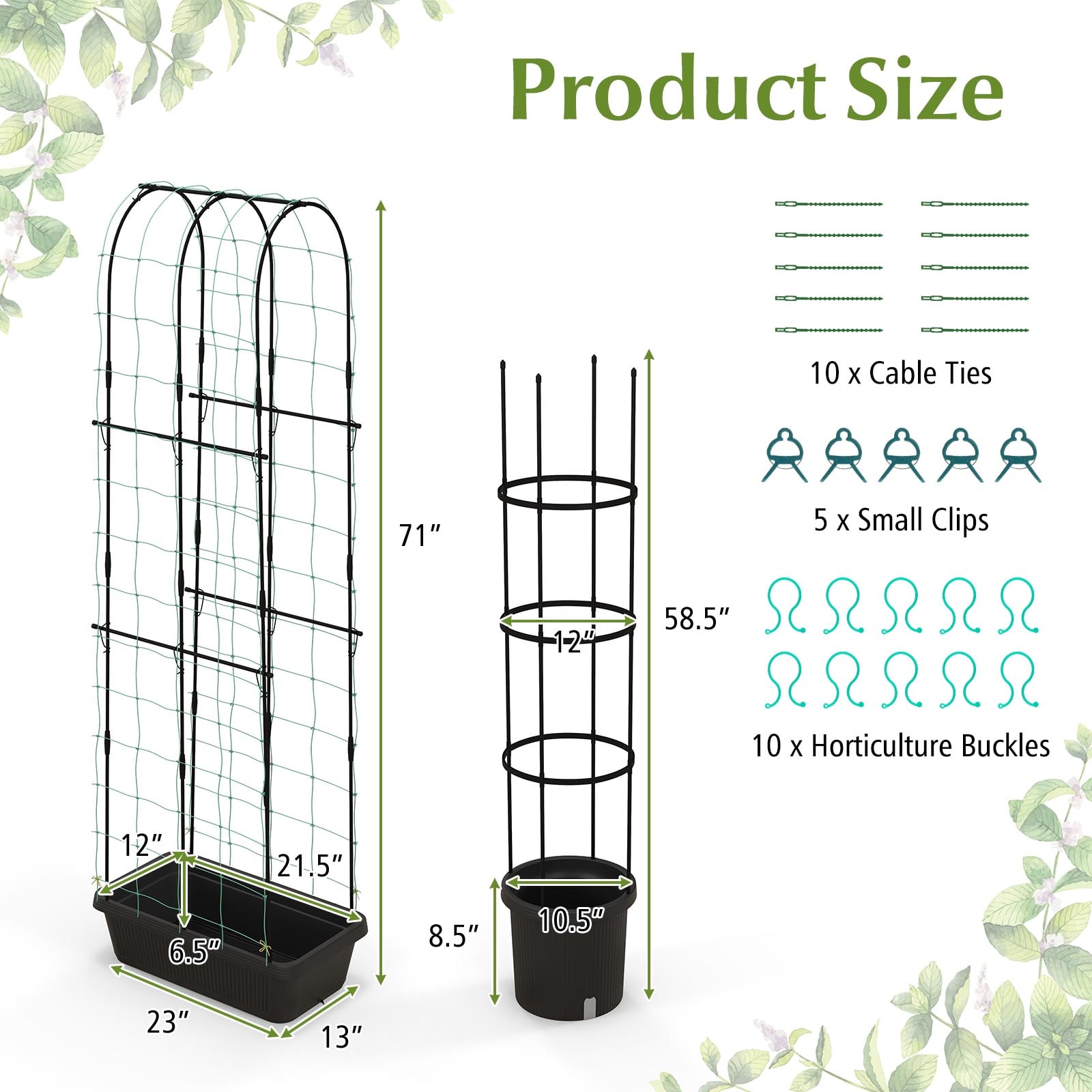  YSGT416668BK Garden-Trellis - View #4