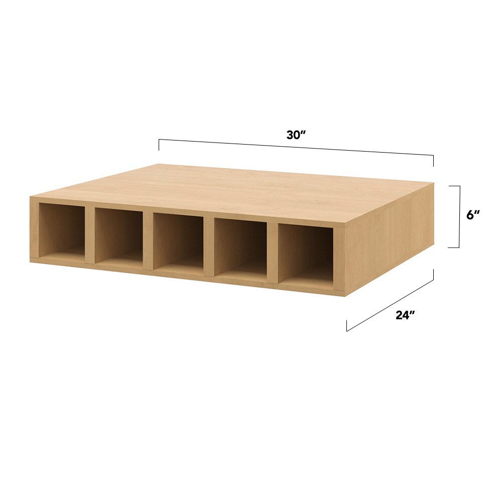 allen + roth Innsbrook 42-in W x 34.5-in H x 24-in D Rye Sink Base Fully  Assembled Cabinet (Flat Panel Shaker Door Style)