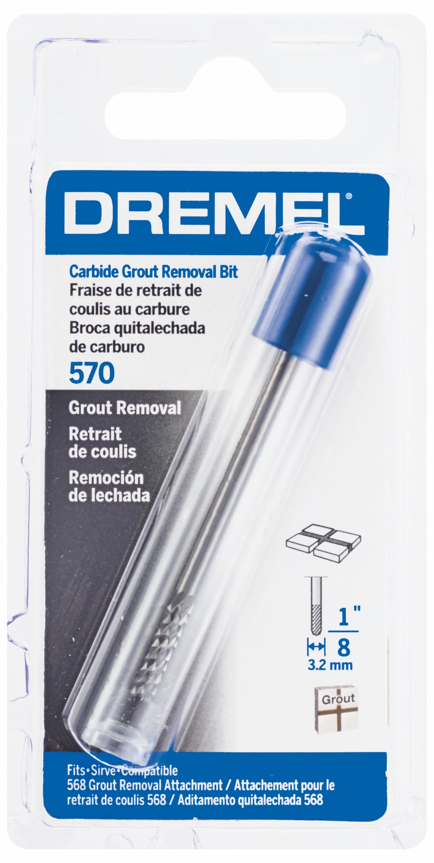 Dremel Steel 1/8-in Grout Removal Bit the Rotary Tool Bits & Wheels department at Lowes.com