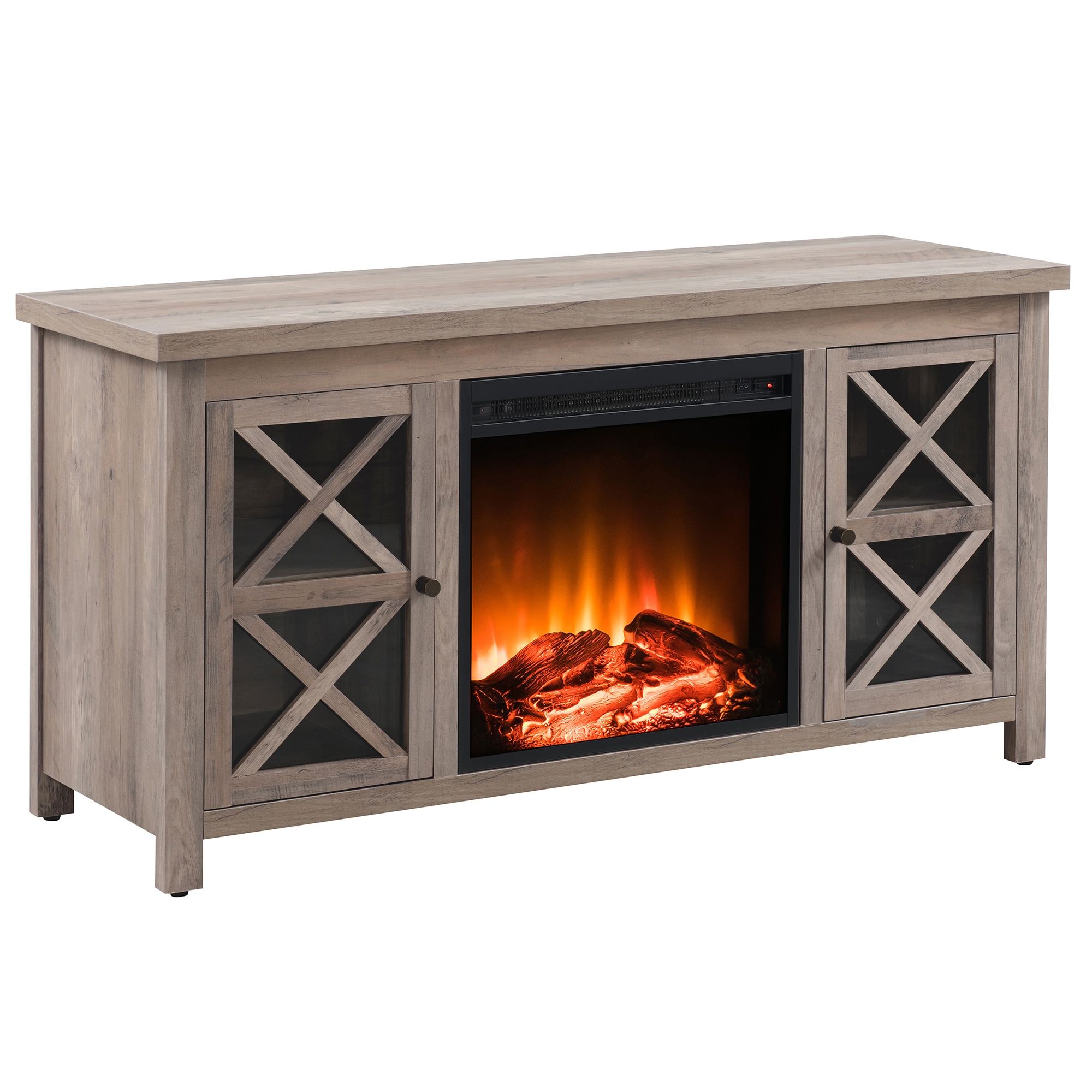 Hailey Home TV0684 Colton Modern/Contemporary Gray Oak TV stand ( Accommodates TVs up to 55-in )