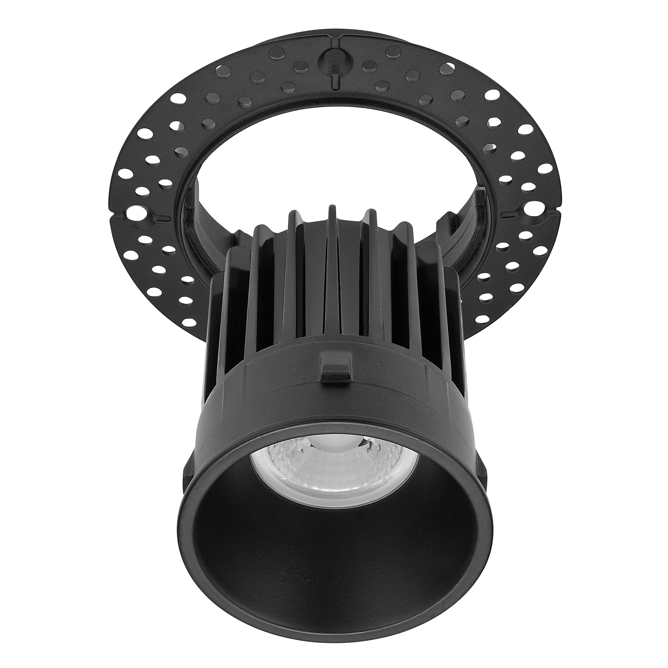 2-Inch Black Aluminum Trimless Recessed LED Downlight