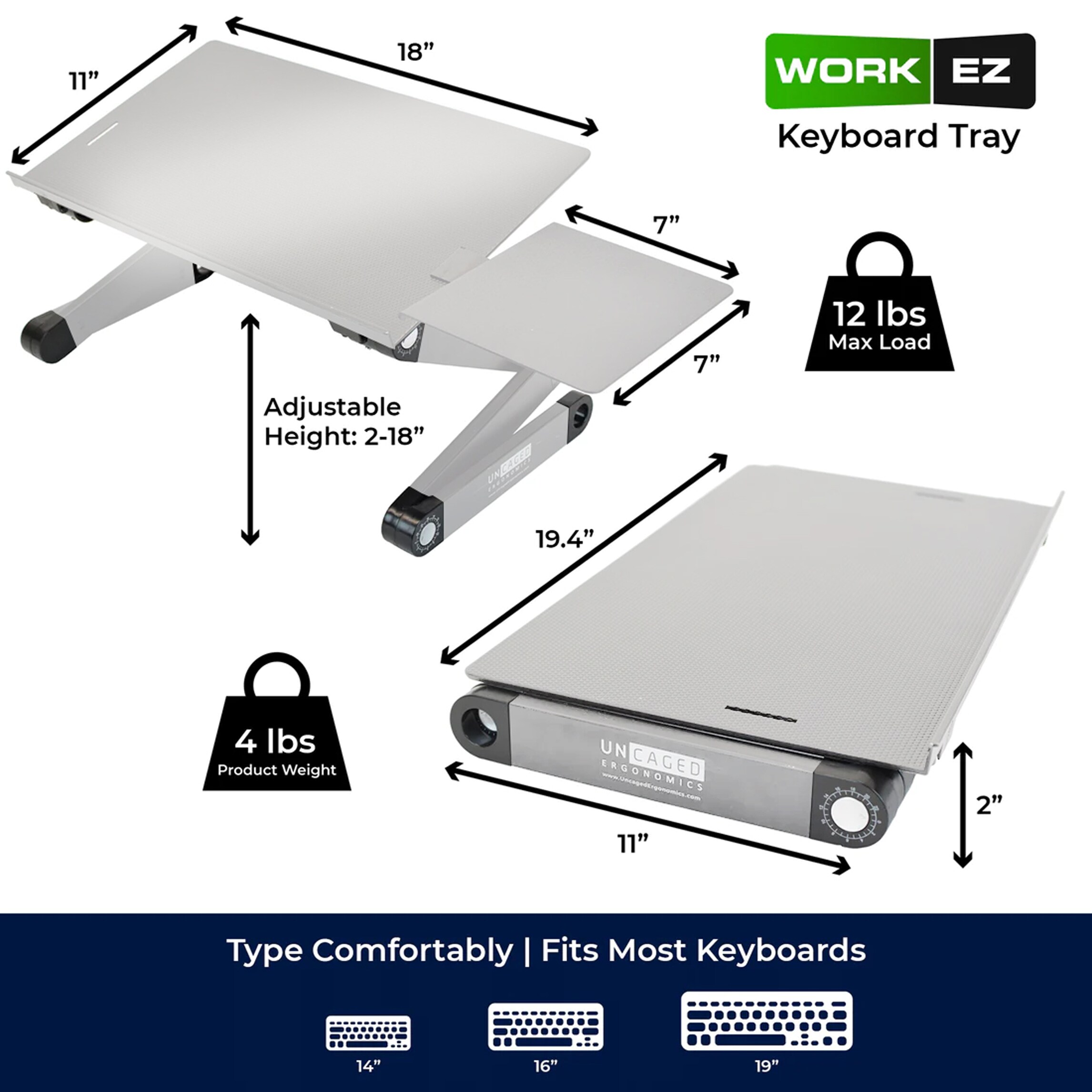 Uncaged Ergonomics WEKTS Office-Accessories - View #5