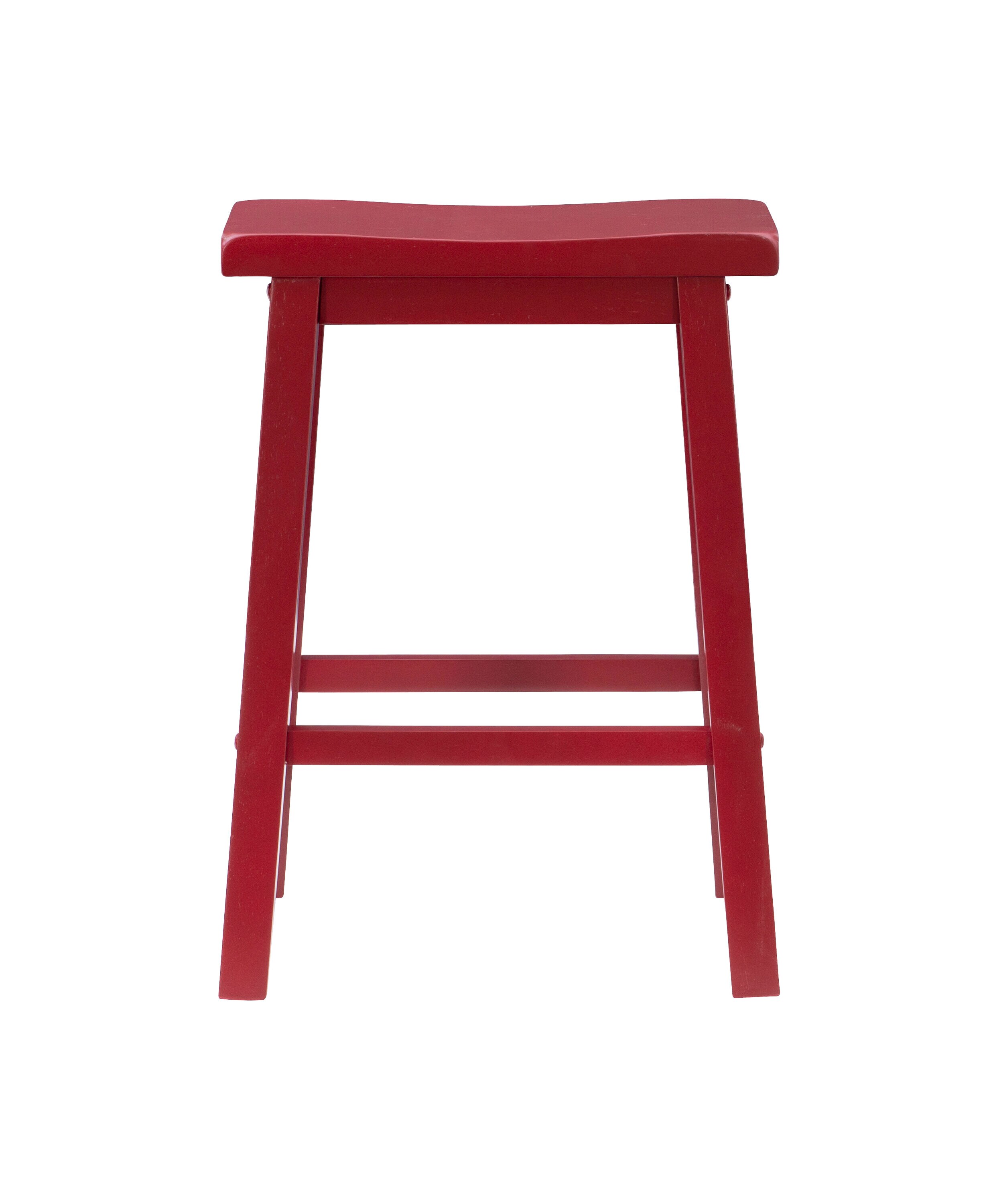 Powell White 24-in H Counter height Wood Backless Bar Stool in the Bar ...