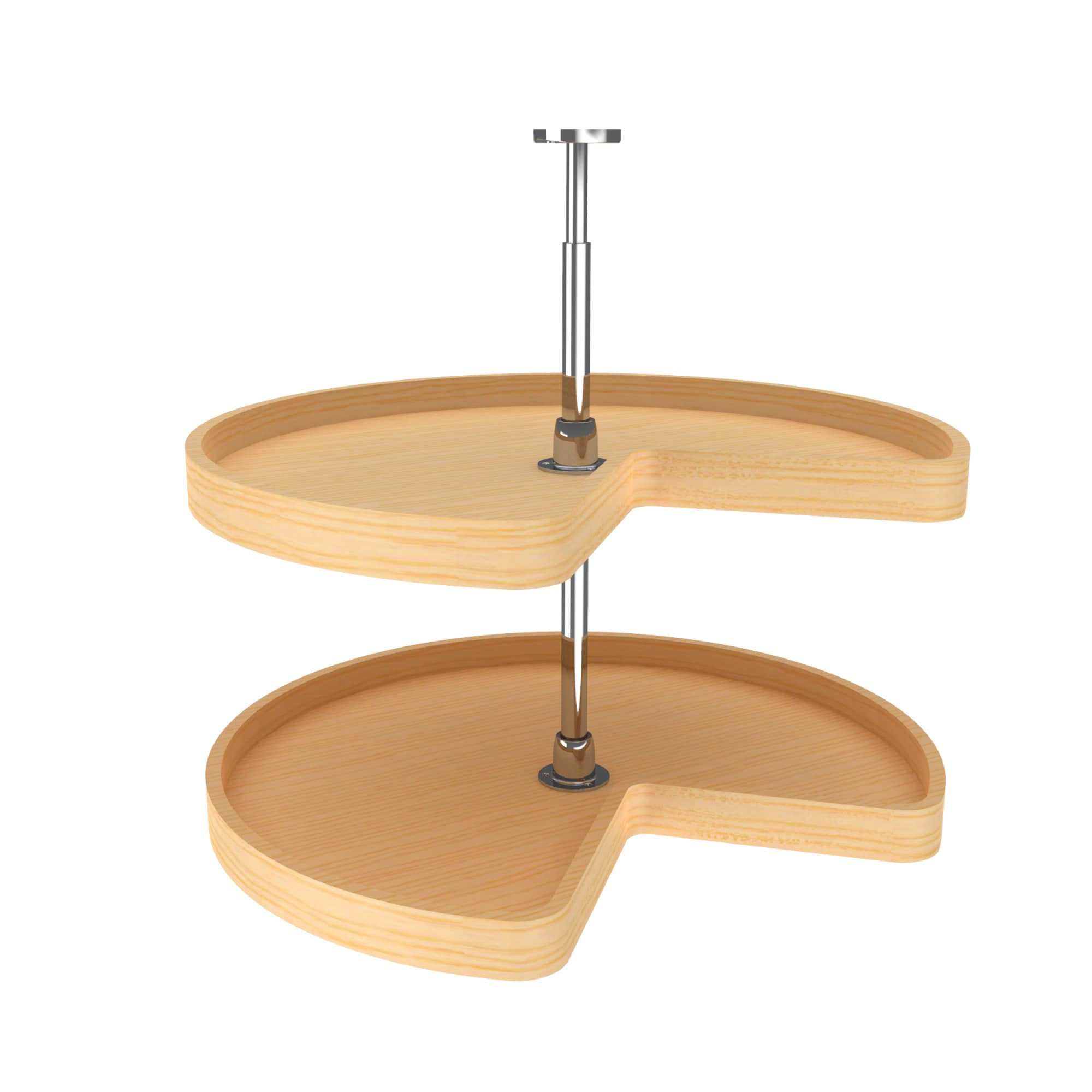Counter Top 2-Tier Spinning Bowl Display with Adjustable Bowl Height, 35 inch H, 1 Unit