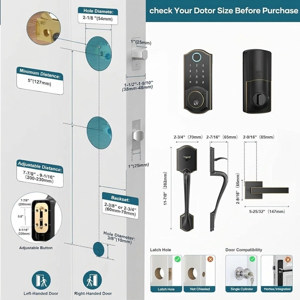 Ahfiwaso LAH0710H023 Electronic-Door-Locks - View #6