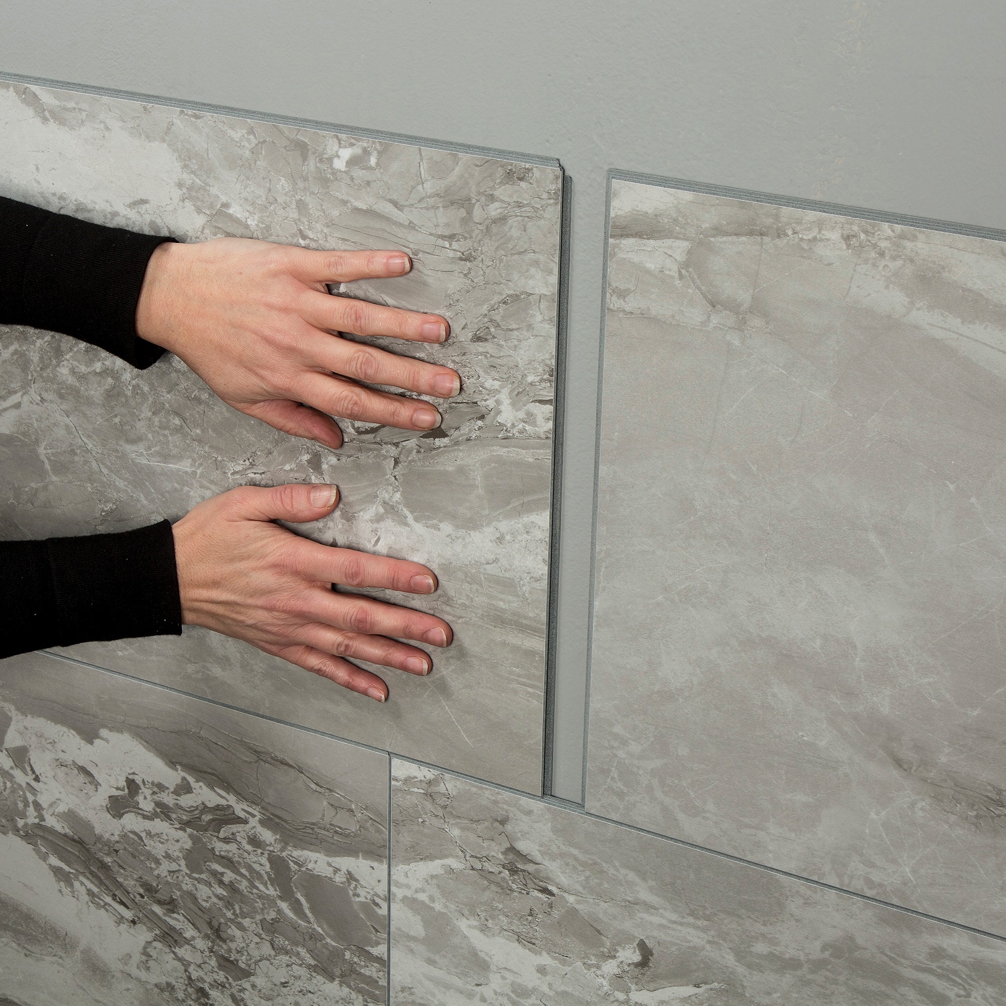 Smoky Sky 25.6 in x 14.8 in Waterproof Vinyl Wall Tiles