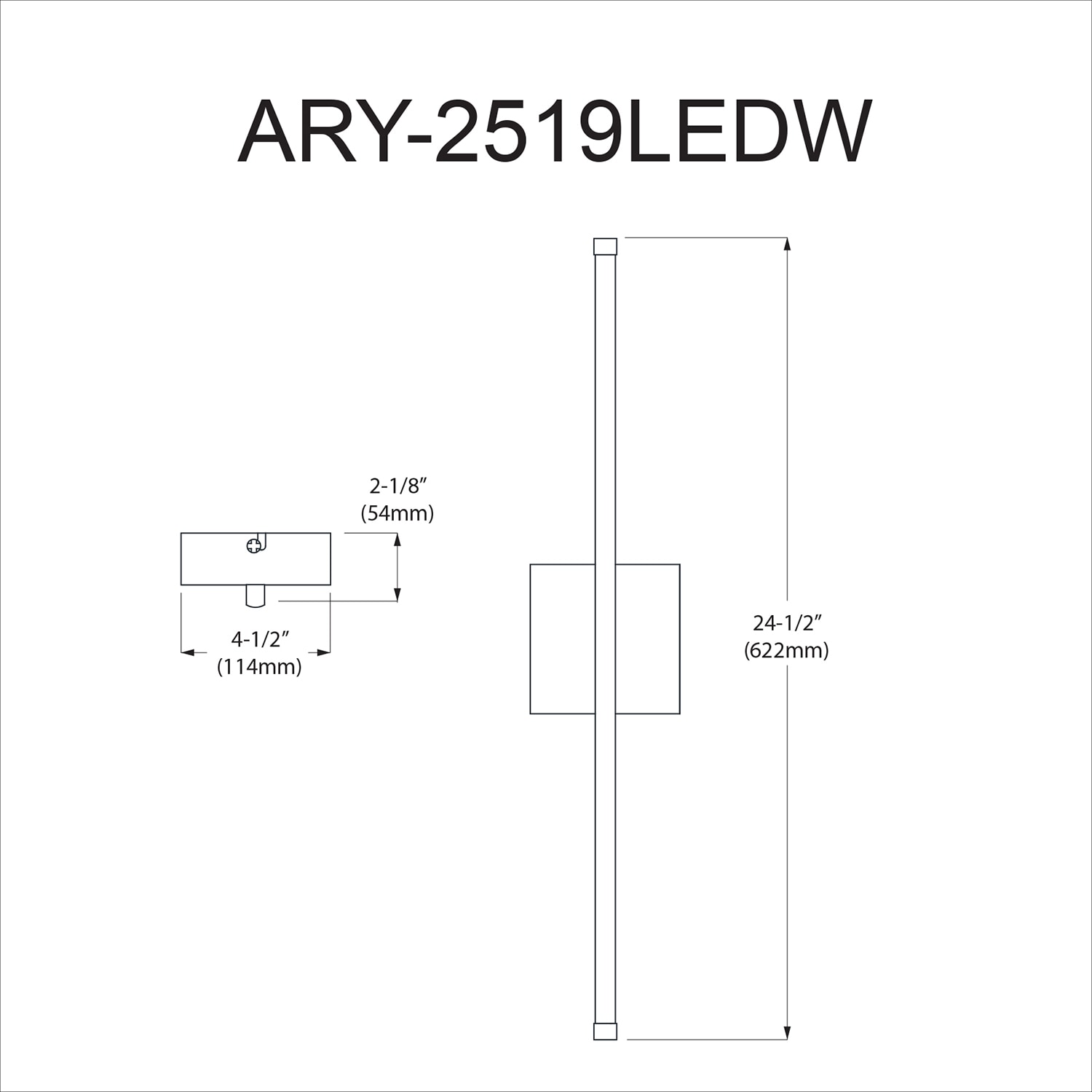 Dainolite ARY-2519LEDW-MB b090000 - View #4