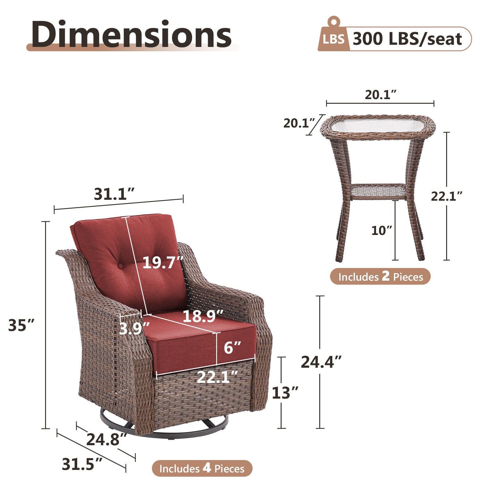 Rilyson FSCCBR2060X2-5 Patio-Chairs - View #10