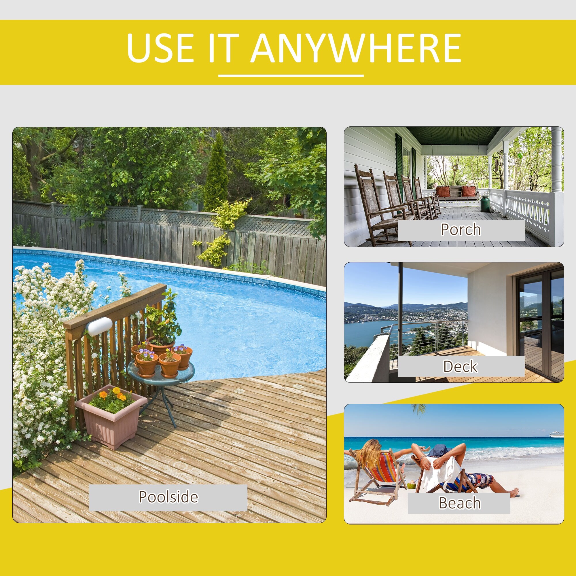 Outsunny 84B-528WT Patio-Chairs - View #7