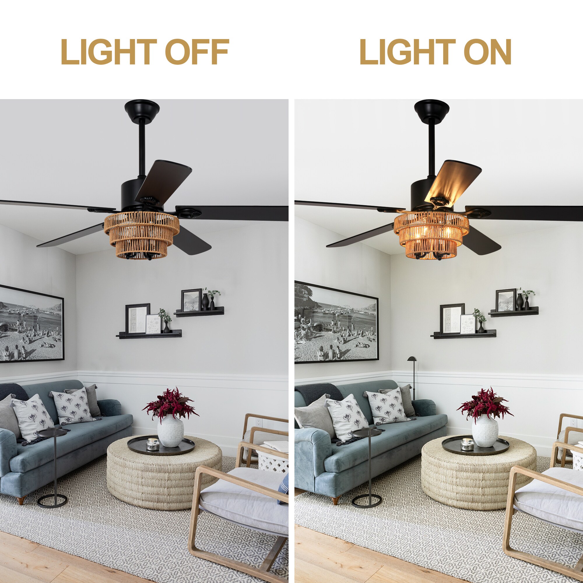 Oaks Decor DC5221OKEL Ceiling-Fans - View #10