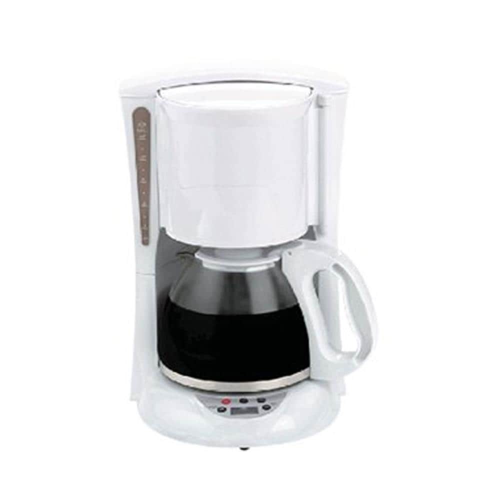 Brentwood Appliances 10-Cup White Digital Coffee Maker TS-219W