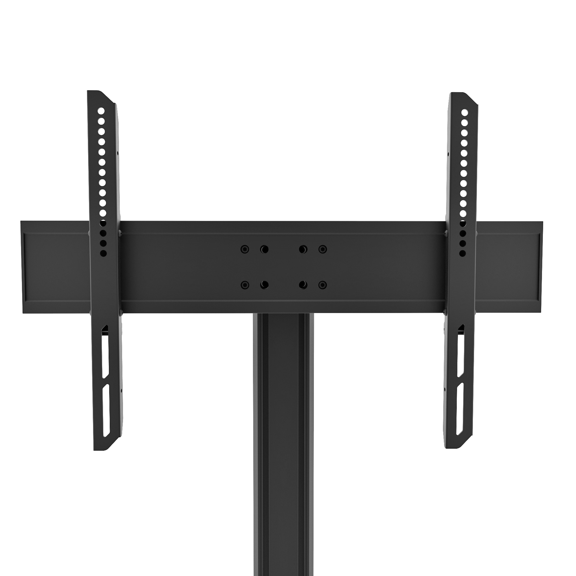 Adjustable Swivel 25.6" Black Desktop TV Stand for 37"-65"