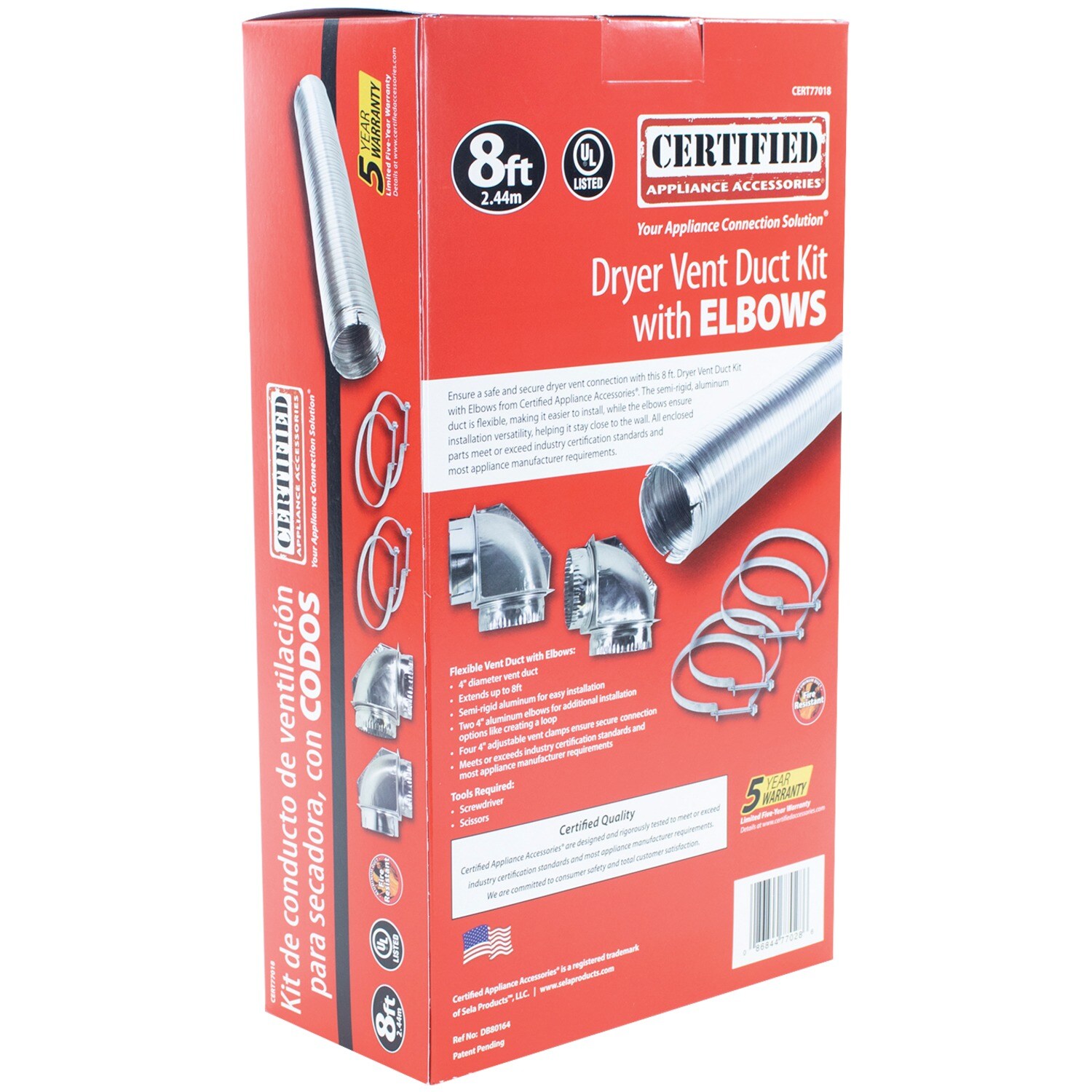 Certified Appliance Accessories 77018 Dryer-Vent-Kits - View #12