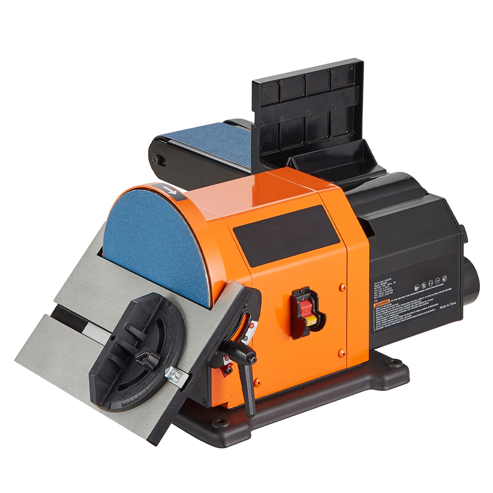 VEVOR ZHSDPSGJZYK705Z4LV1 120-Volts 5 -Amp Brushless Belt Sander with Dust Management