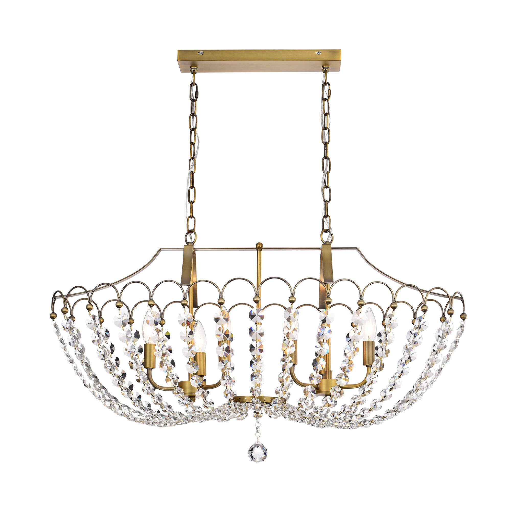 edvivi 6 light chandelier