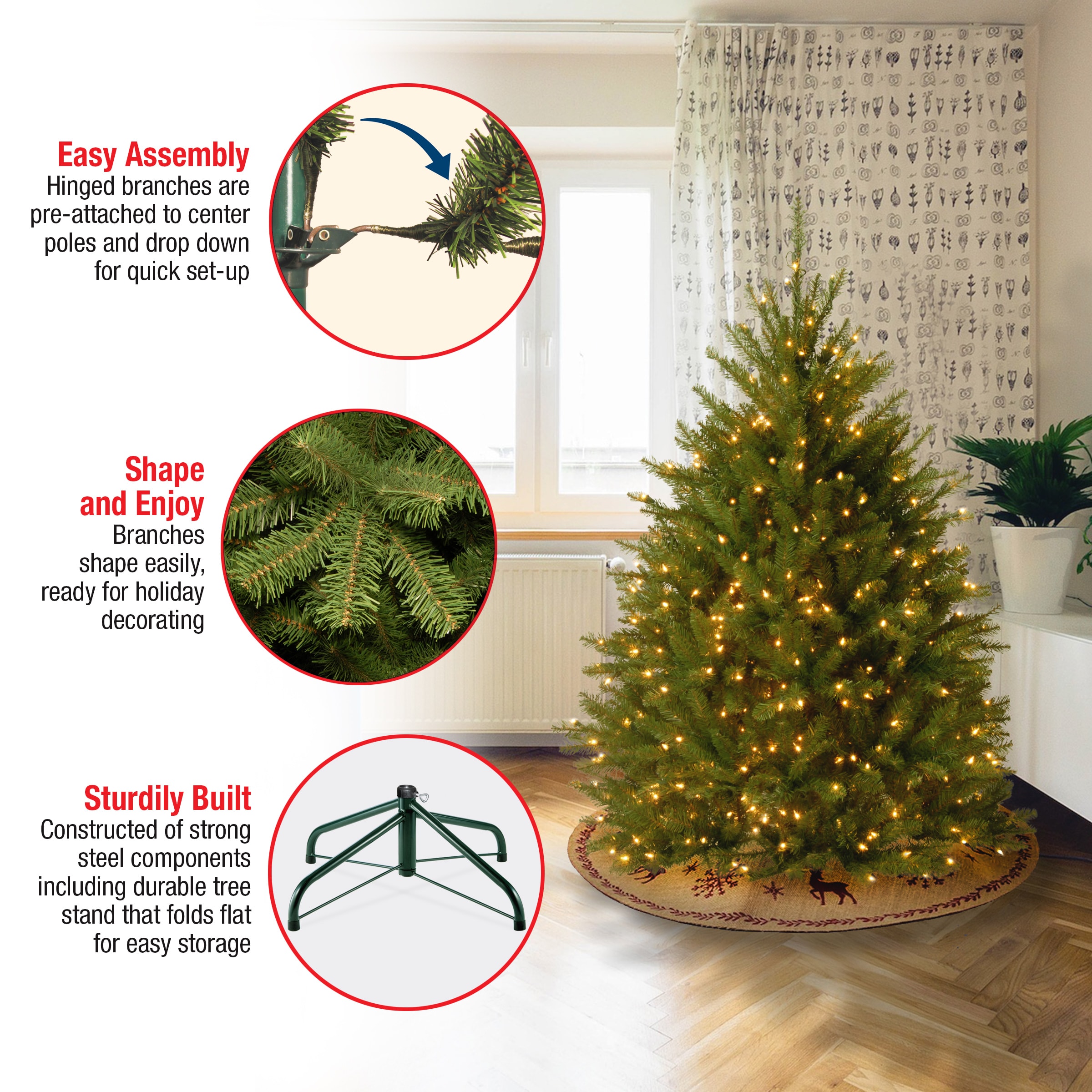 National Tree Company DUH-45LO Artificial-Christmas-Trees - View #7