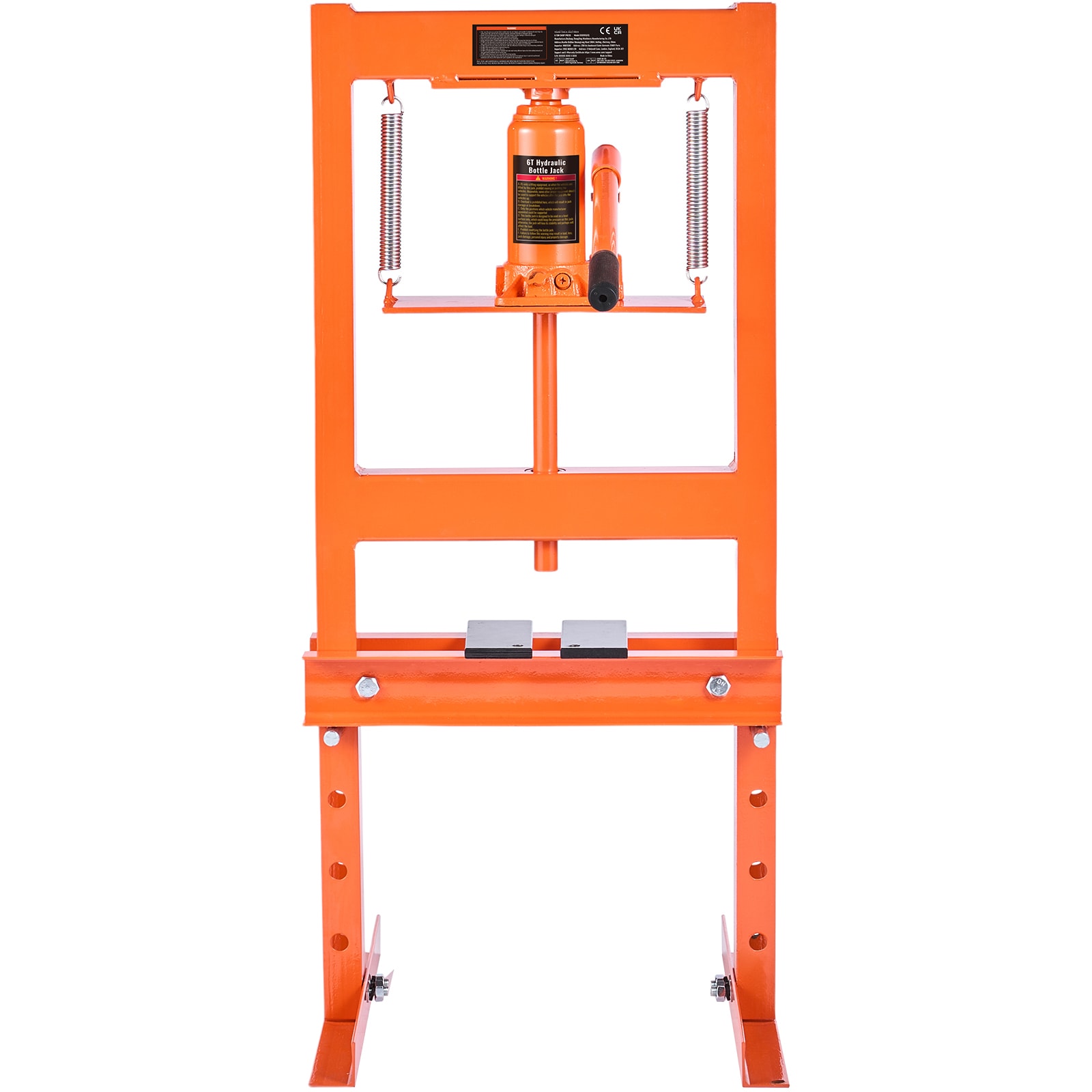 SVOPES SVOPESQJDSQCY00862V0 Orange 6-Ton Steel Hydraulic Jack kit
