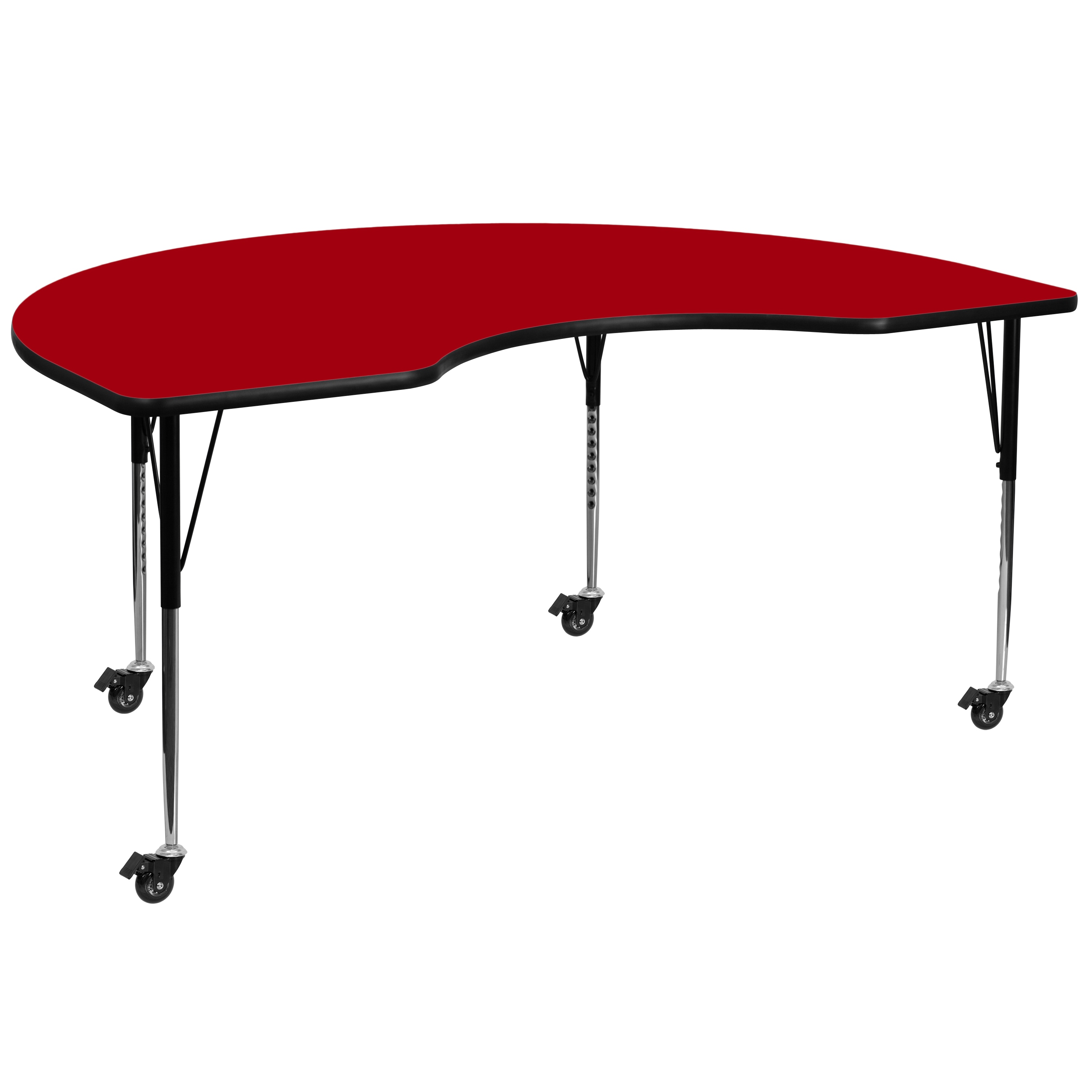Flash Furniture 847254081436 Wren Red Half-round Kid's Play Table