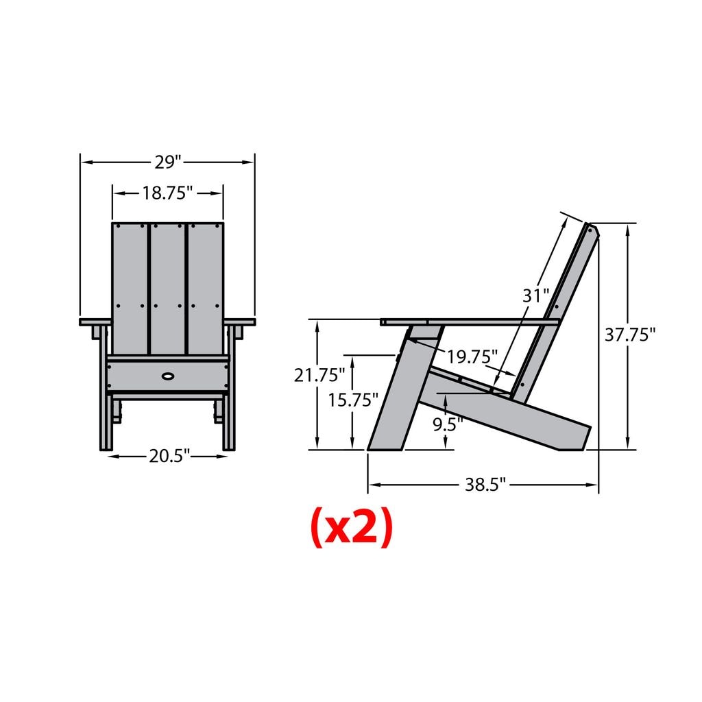 highwood AD-KITCHRAD04-WBR Patio-Chairs - View #6