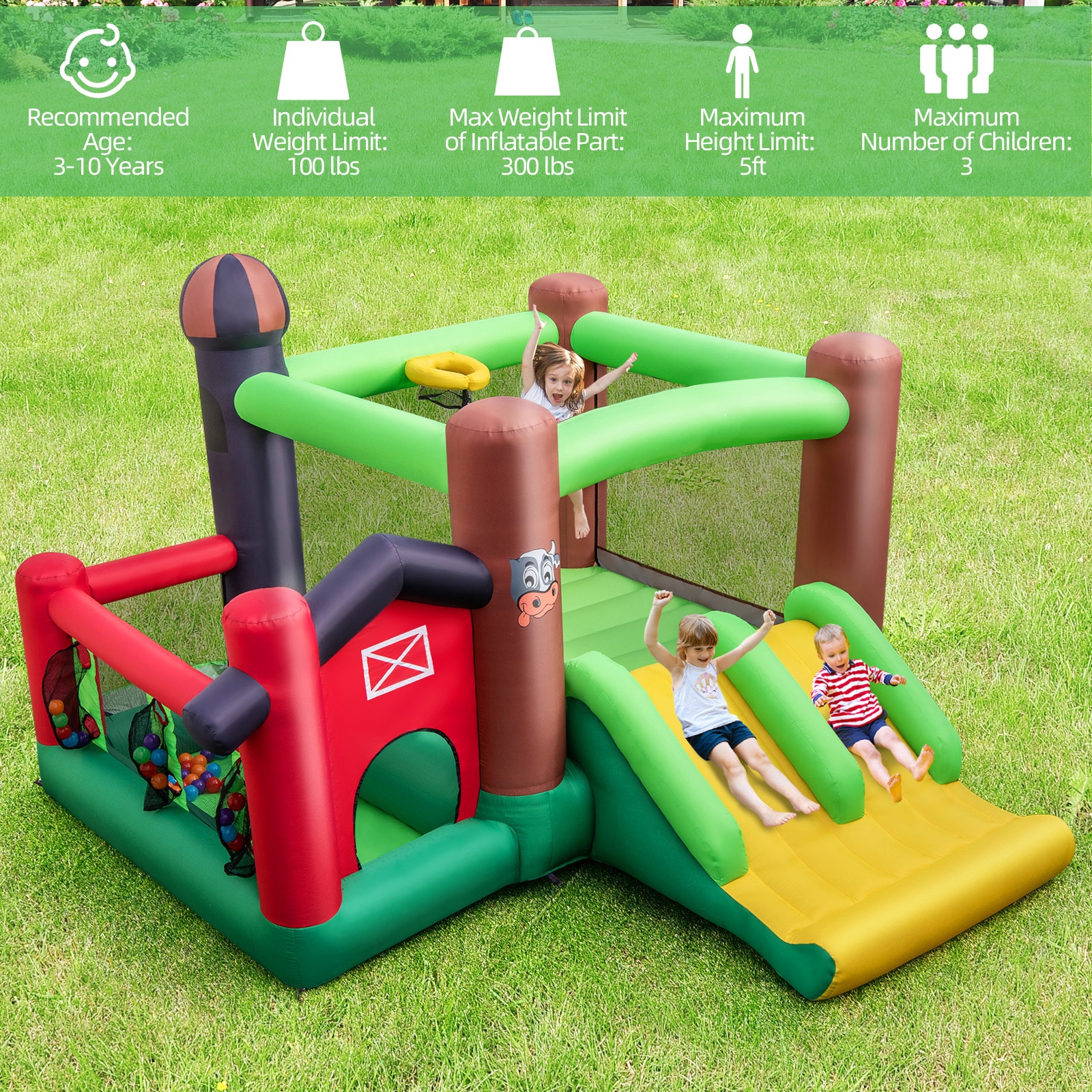 Slickblue D-CO-05701PN Bounce-Houses - View #4
