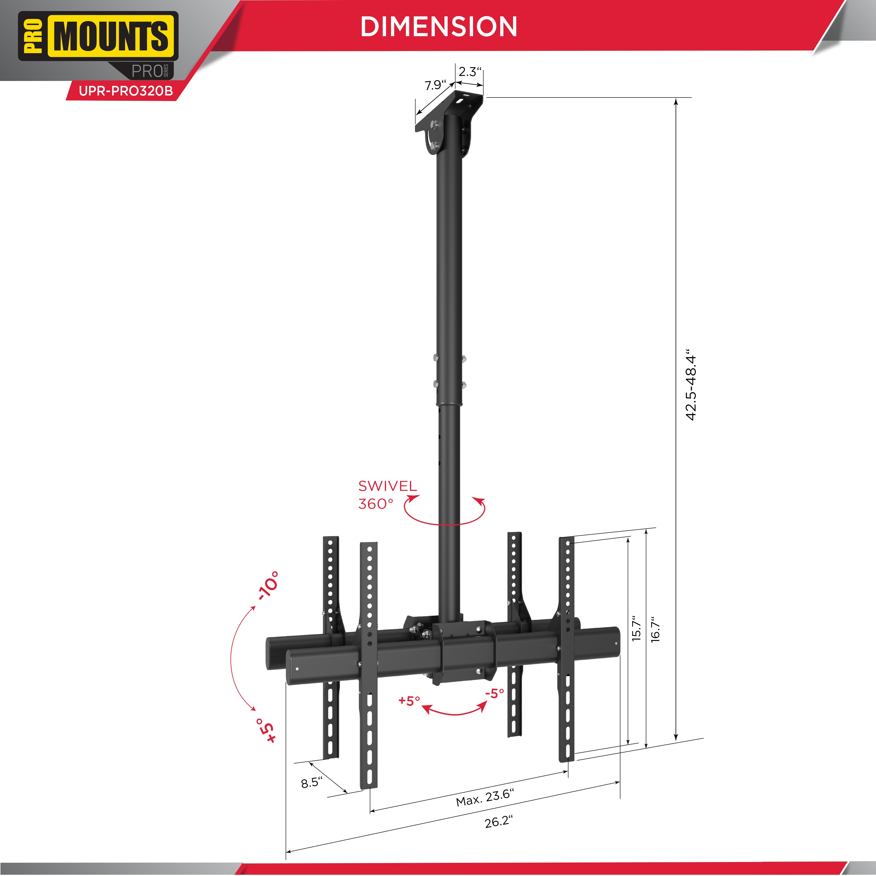 Promounts UC-PRO320B Tv-Mounts - View #3
