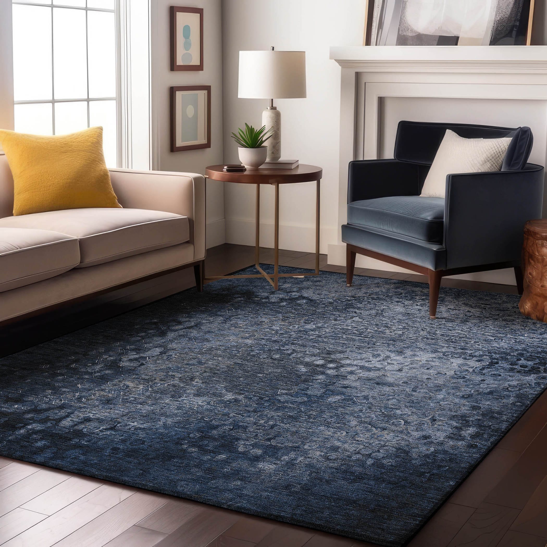 Addison Rugs AMF564GY9X12 Mayfield AMF564GY 9 x 12 (ft) Loomed Polyester Gray Rectangular Indoor Geometric Machine washable Area rug