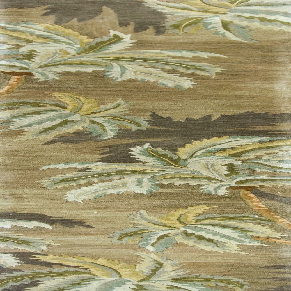 HomeRoots 353003 Bernadette 2 X 10 (ft) Rag Wool Moss Green Indoor Floral/Botanical Runner Rug