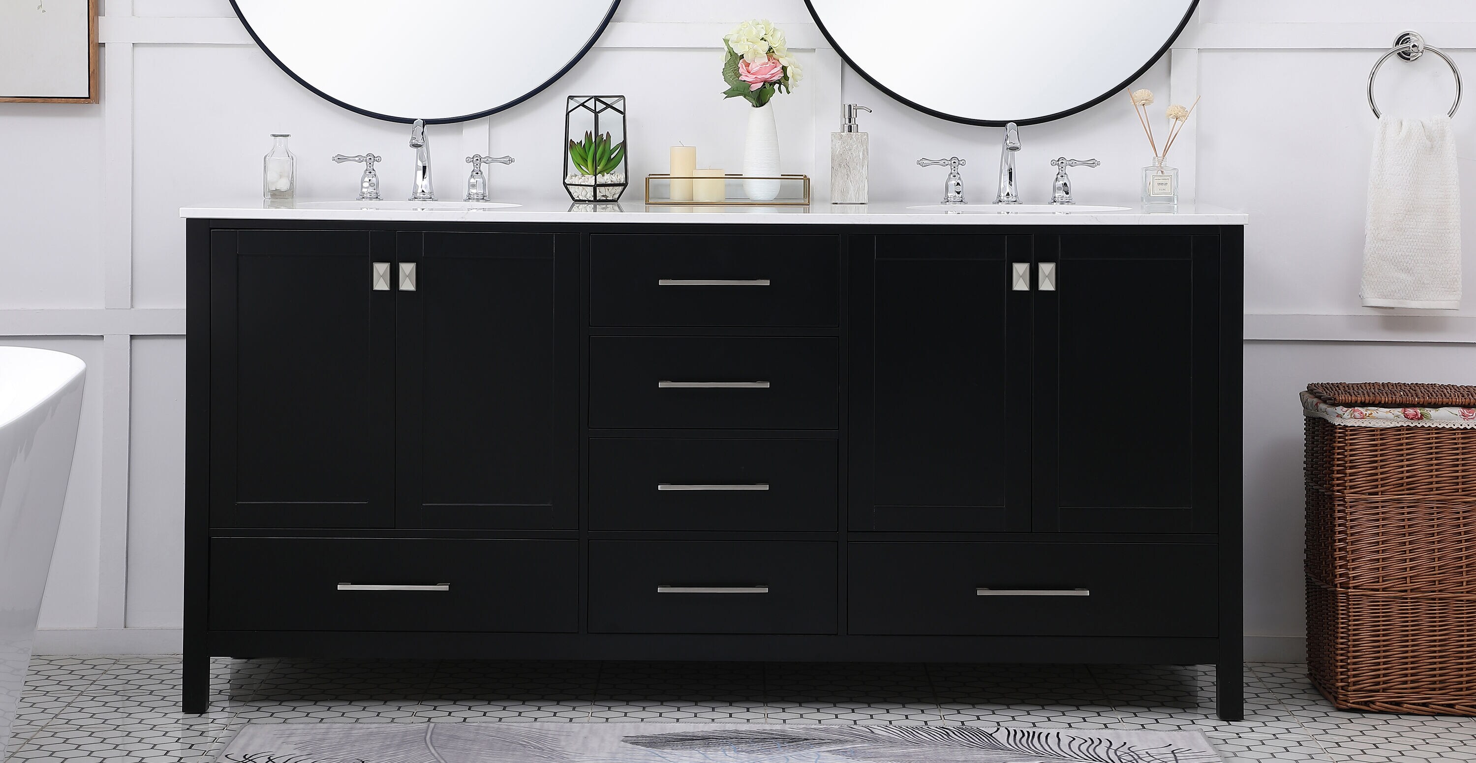 Elegant Decor HF56616DBK Bath-Vanity-Combo - View #2
