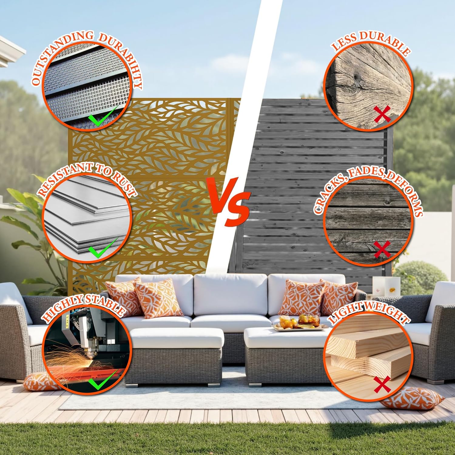 GAOMON LSPPJOK-O9E7MUI5QH Outdoor-Privacy-Screen - View #6