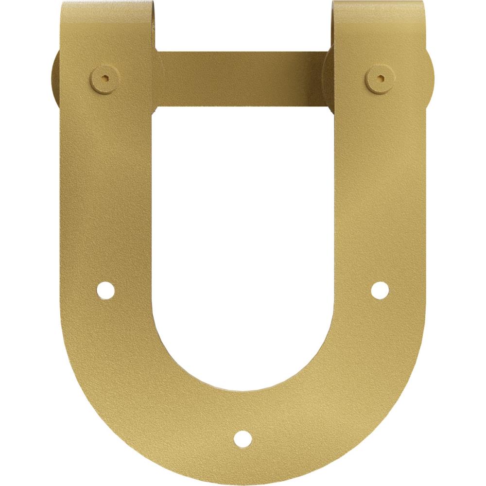Goldberg Brothers GB60013R2JG Jacob-fts Gold Indoor Horseshoe Single Double Barn door hanger