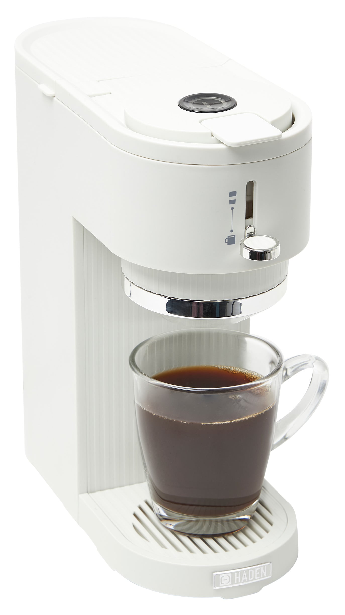 Haden 12-Cup Ivory White Residential Drip Coffee Maker in the