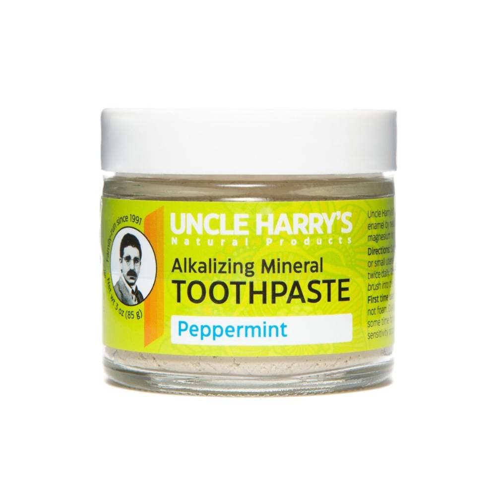 Lehman's 100001801 Uncle Harrys All Natural Toothpaste - USA Made Breath Freshening Alkalizing Toothpaste - 3 Oz Jar