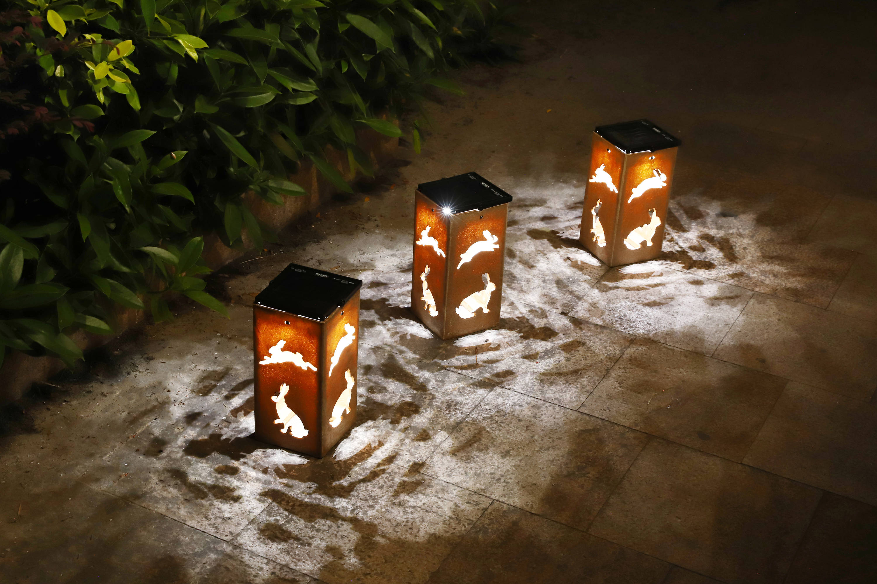 Techko Solar Portable Lantern - Flame or Still Light