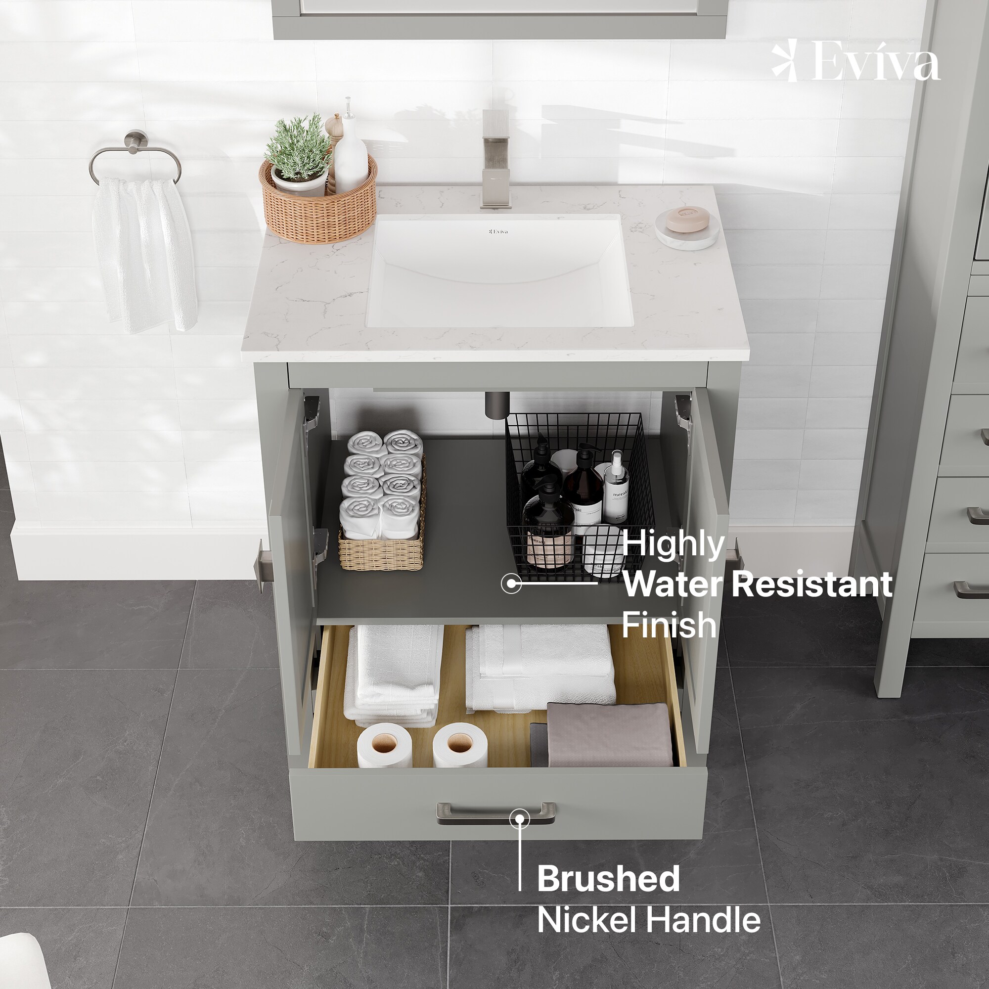 Eviva TVN414-30X18GR-Q Bath-Vanity-Combo - View #3