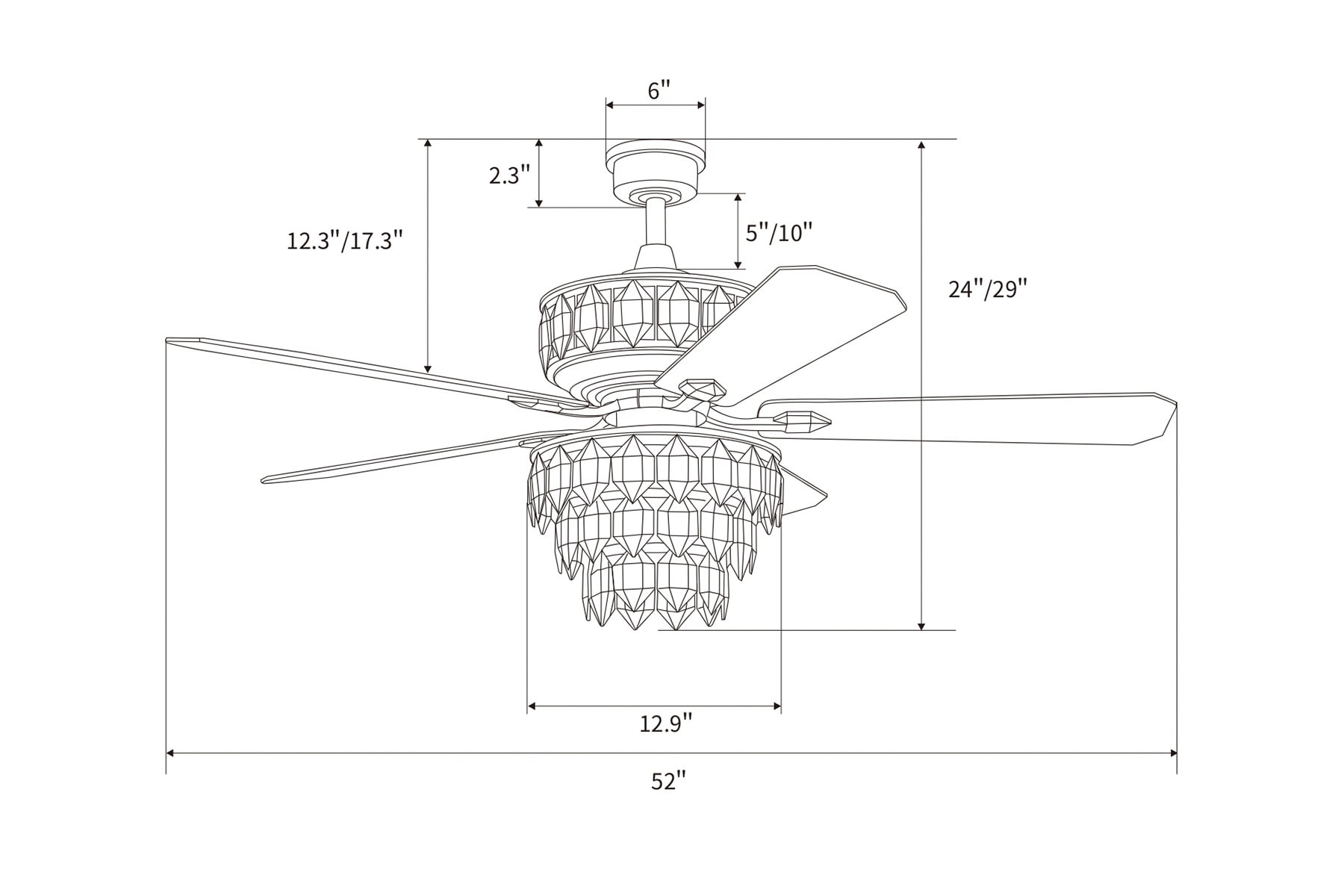 Edvivi FFG779CH Ceiling-Fans - View #17