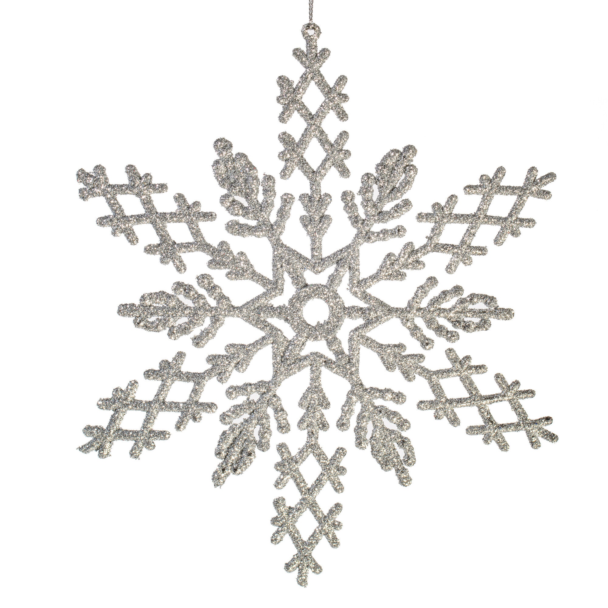 Vickerman 12 -Pack Silver Jumbo Indoor Shatterproof Ornament set