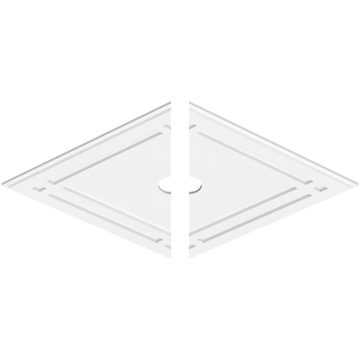 Ekena Millwork CMP40X26DD2-03000 Ceiling-Medallions - View #2