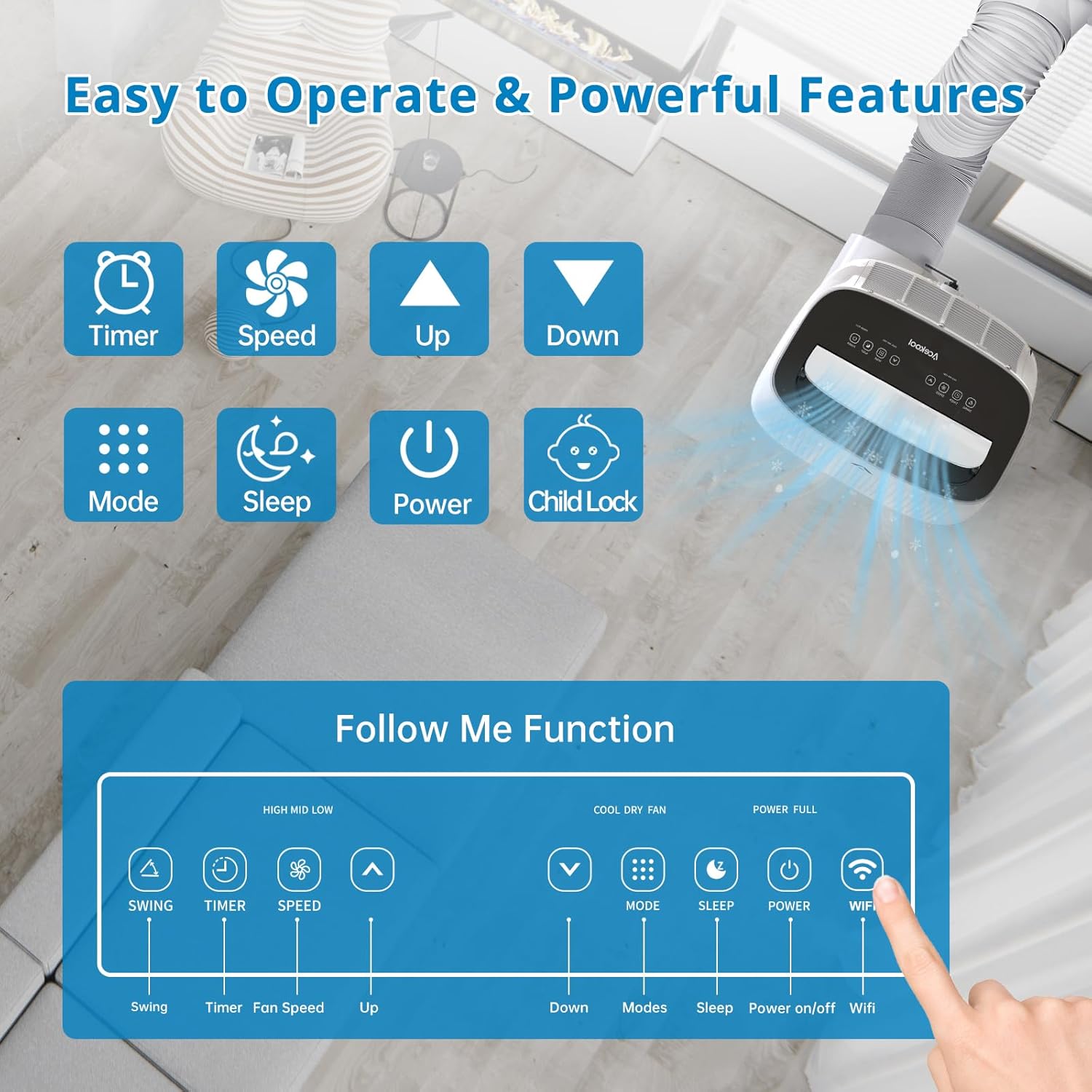 Qeetex WL-PHO-0UIH2JET Portable-Air-Conditioners - View #2