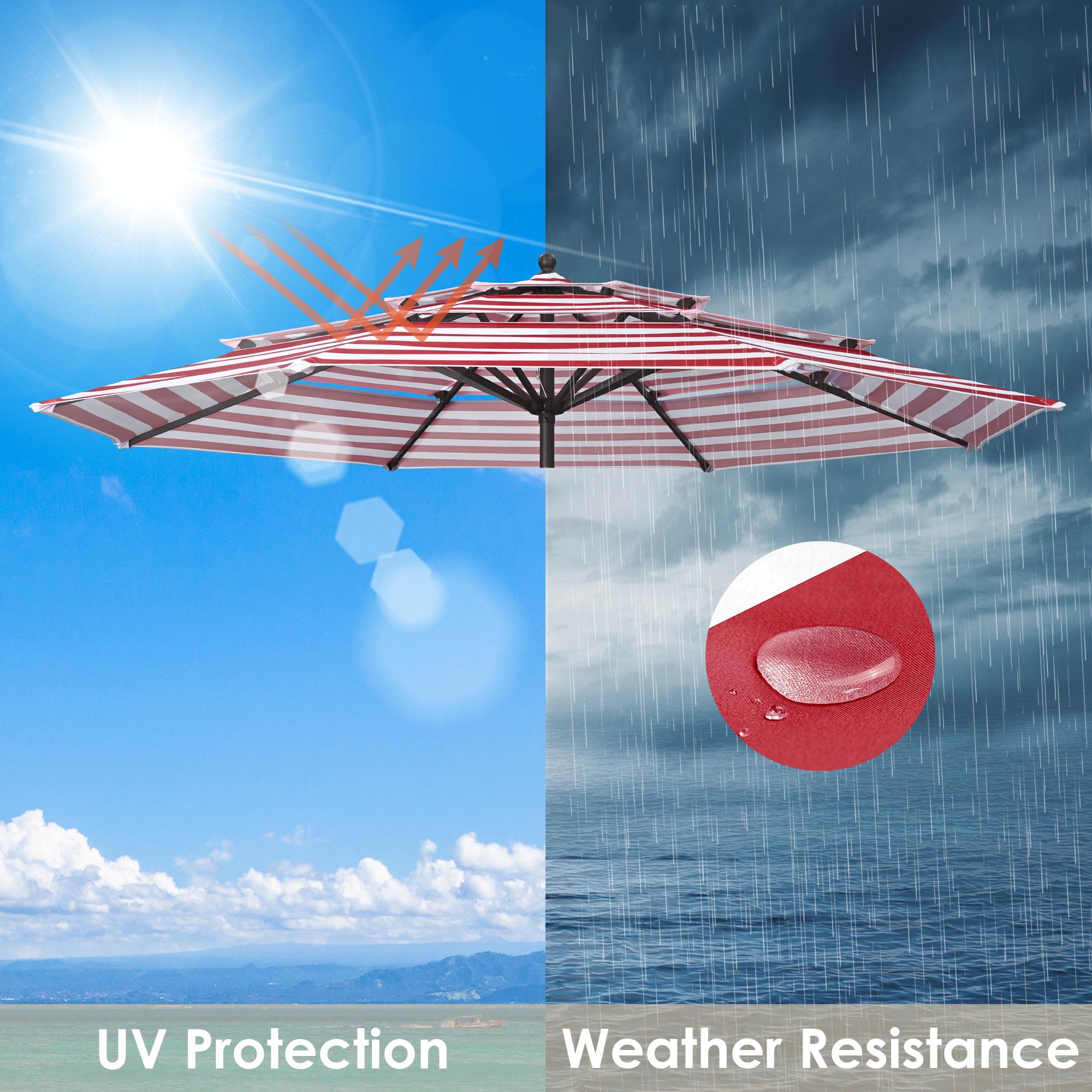 Yescom 07UMC013-10F-0207-LO Umbrellas-3 - View #4