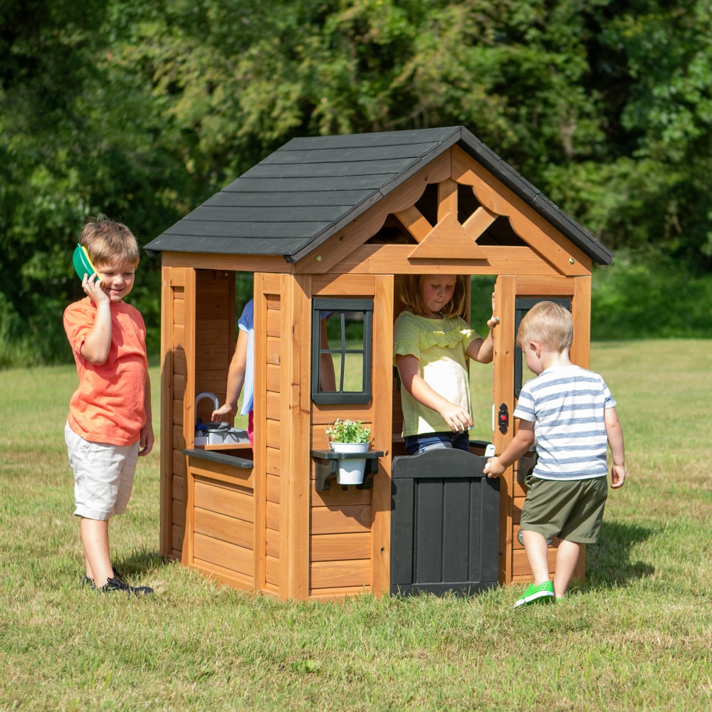 Backyard Discovery 2001312COM Sweetwater Playhouse Outdoor Wood Playhouse